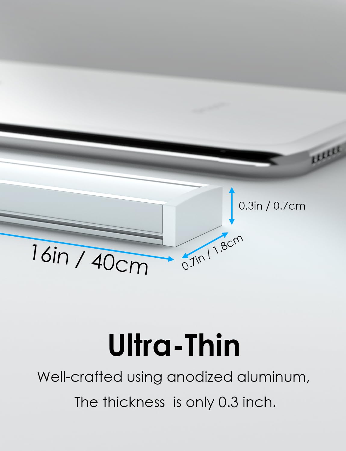 Auyihomu Under Cabinet Motion Sensor Lighting Indoor Plug In  16  12V Led Under Counter Lights Super Bright Ultra Thin Magnetic For Kitchen/Hallway/Toilet/Garage/Closet(Warm White/3000K  2 Pack)