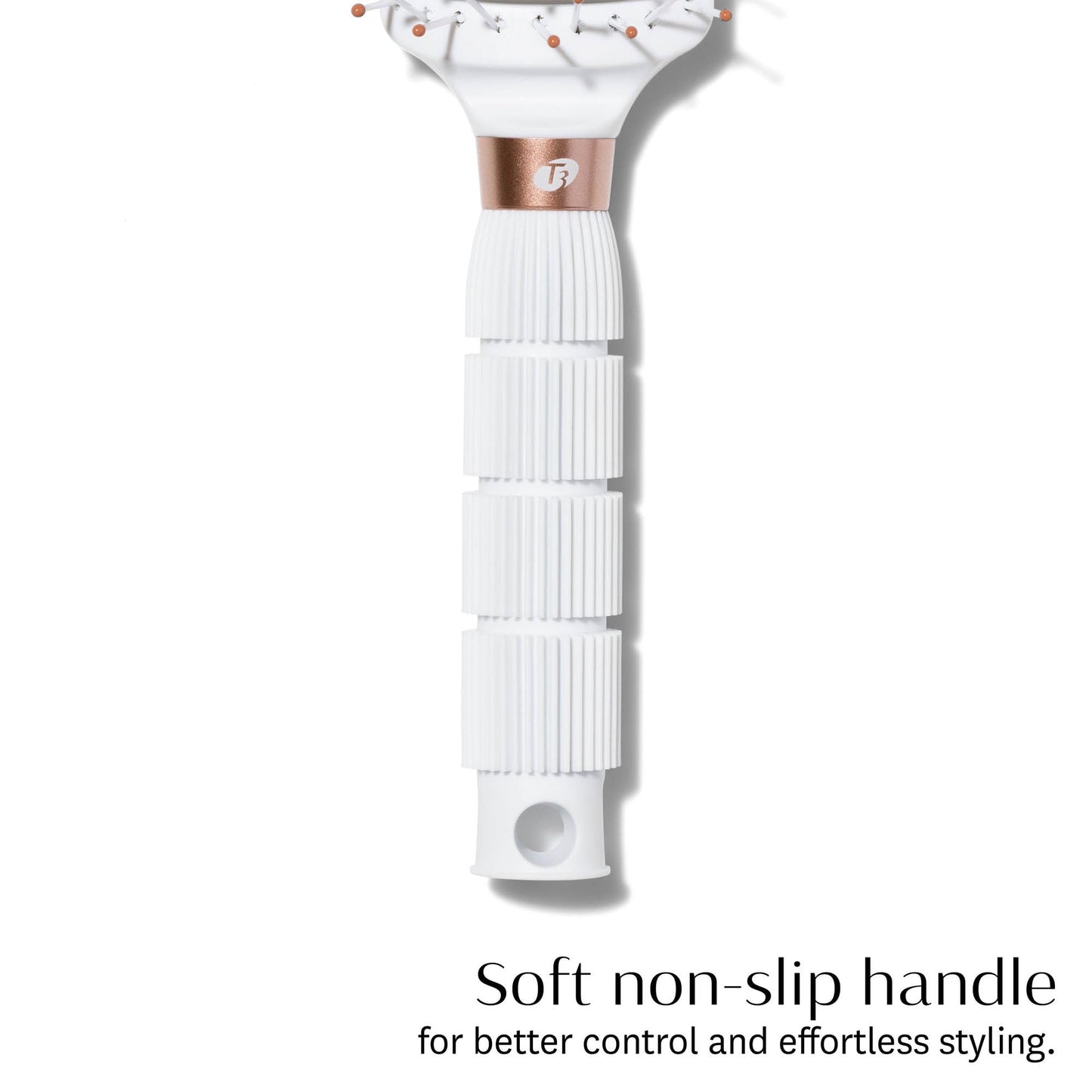 T3 Dry Vent Hair Brush | Vented Detangling Brush for Fast Blow Drying | Heat Resistant Bristles