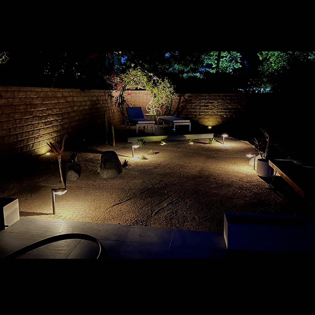 Bobcat Solar Pathway LED Lights Super Bright 300 lumens with 2-in-1 Warm White and Daylight Modes, Dark Brown Solar Lights Outdoor Waterproof for Path, Sidewalk, Driveway or Walk Way Light(4 Pack)