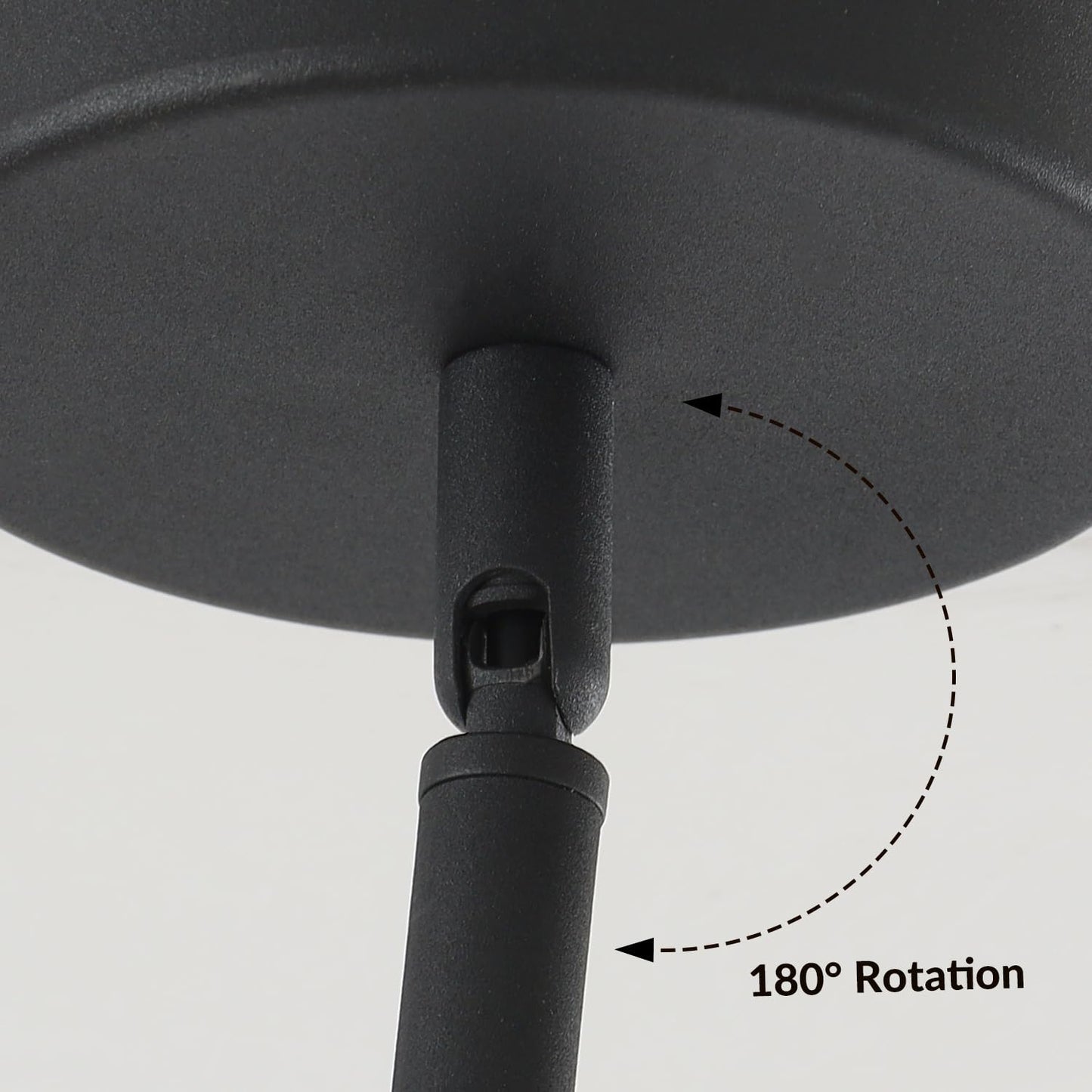 Kco Lighting 2Pcs Sloped Ceiling Adapter For Ceiling Lamp Pendant Light Chandelier Track Suspension Accessories  Hanging Helper Suitable For Vaulted  Angle Or Irregular Ceiling (Black)