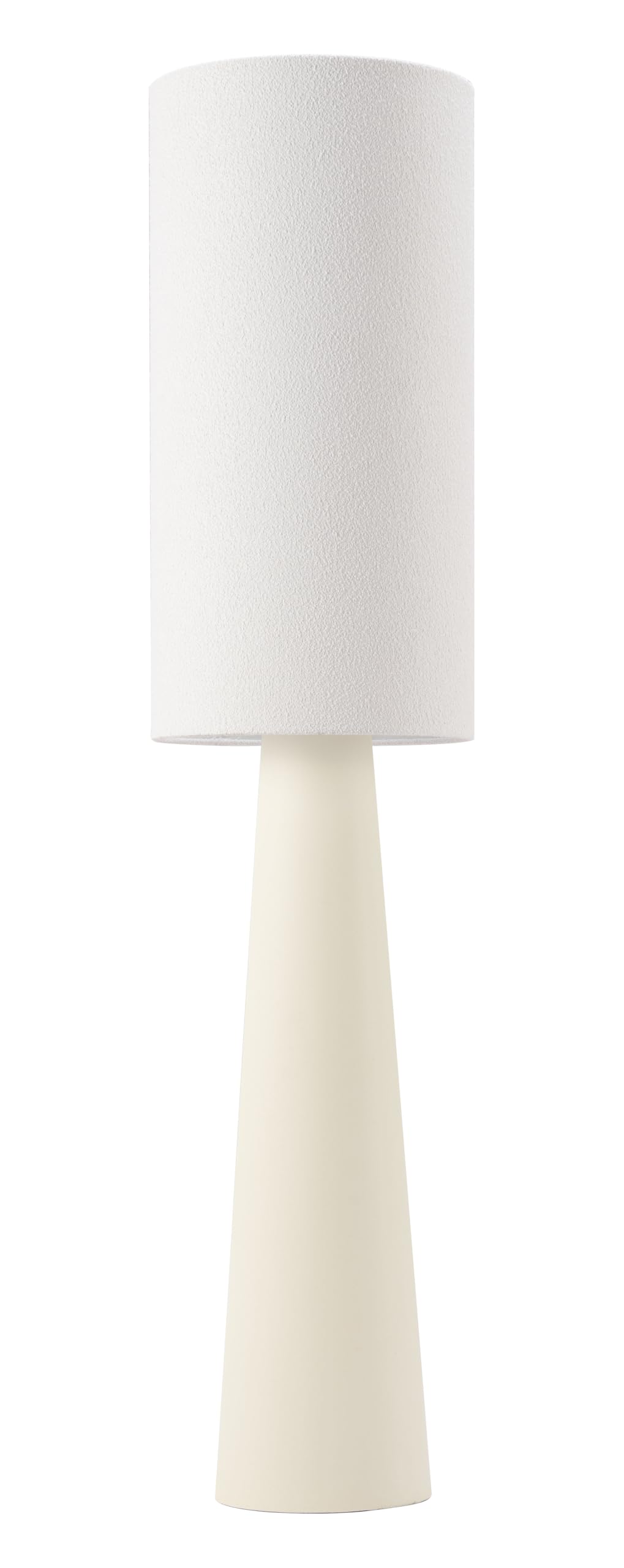 Zuo Floor Lamp, Modern White Lighting, PVC, 11.8in W x 11.8in D x 51.2in H, Model 56178