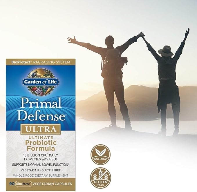 Garden of Life Primal Defense ULTRA, 90 Probiotic Dietary Supplement Capsules