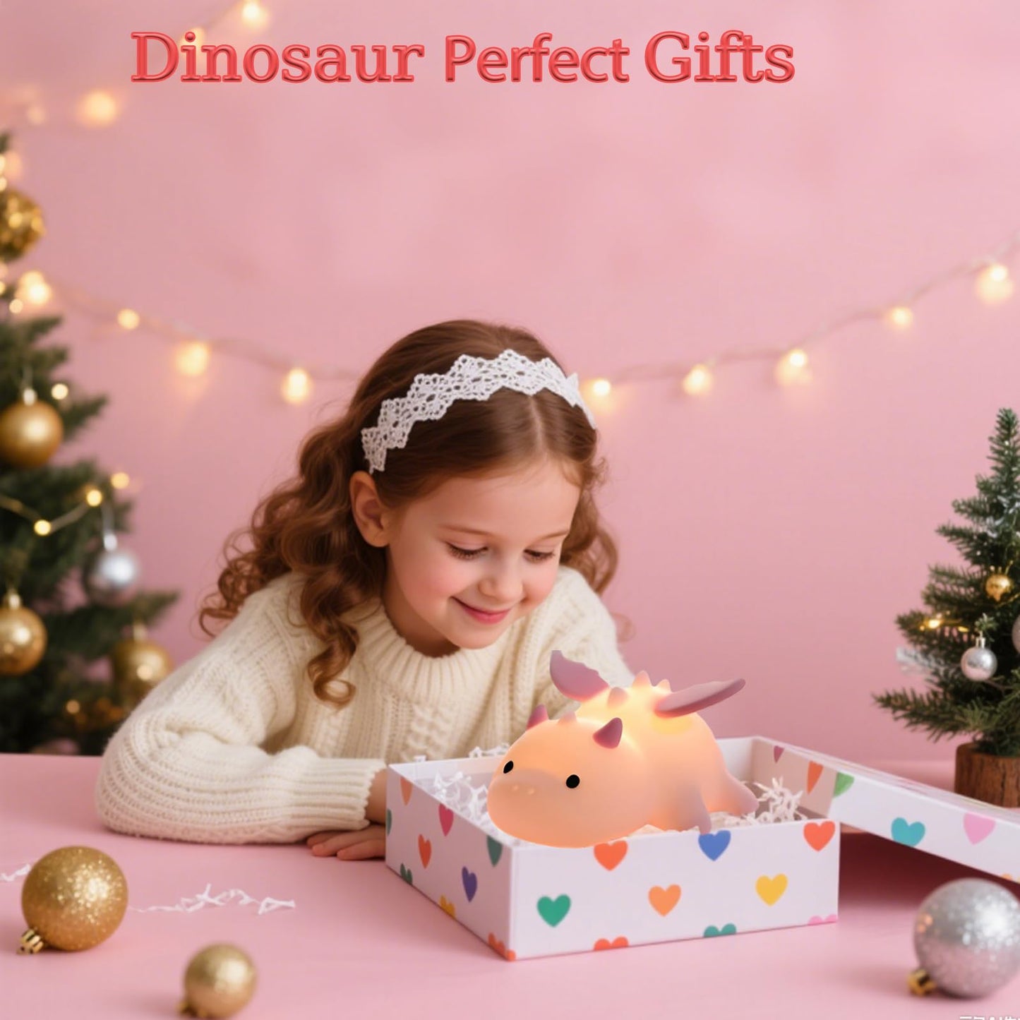 Gusweet Cute Dragon Night Light 7 Colors Changing And Dimmable Nursery Nightlight For Kids Rechargeable Silicone Bedside Lamp With Timer Gift For Boys And Girls