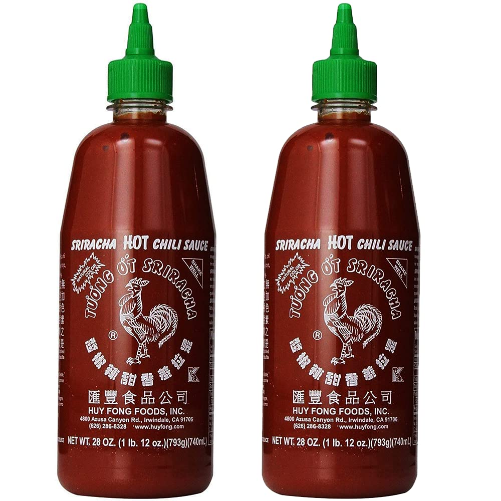 Sriracha Hot Chili Sauce 28oz  pack of 2