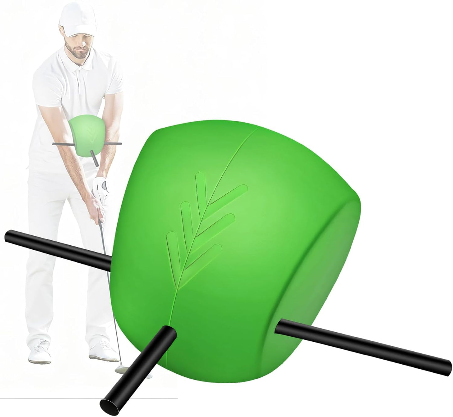The Connector Golf Training Aid, Golf Swing Trainer for Posture Correction Practice, Golf Swing Training Aid, Golf Training Aids Helps Train Proper Swing Mechanics, Arm Structure