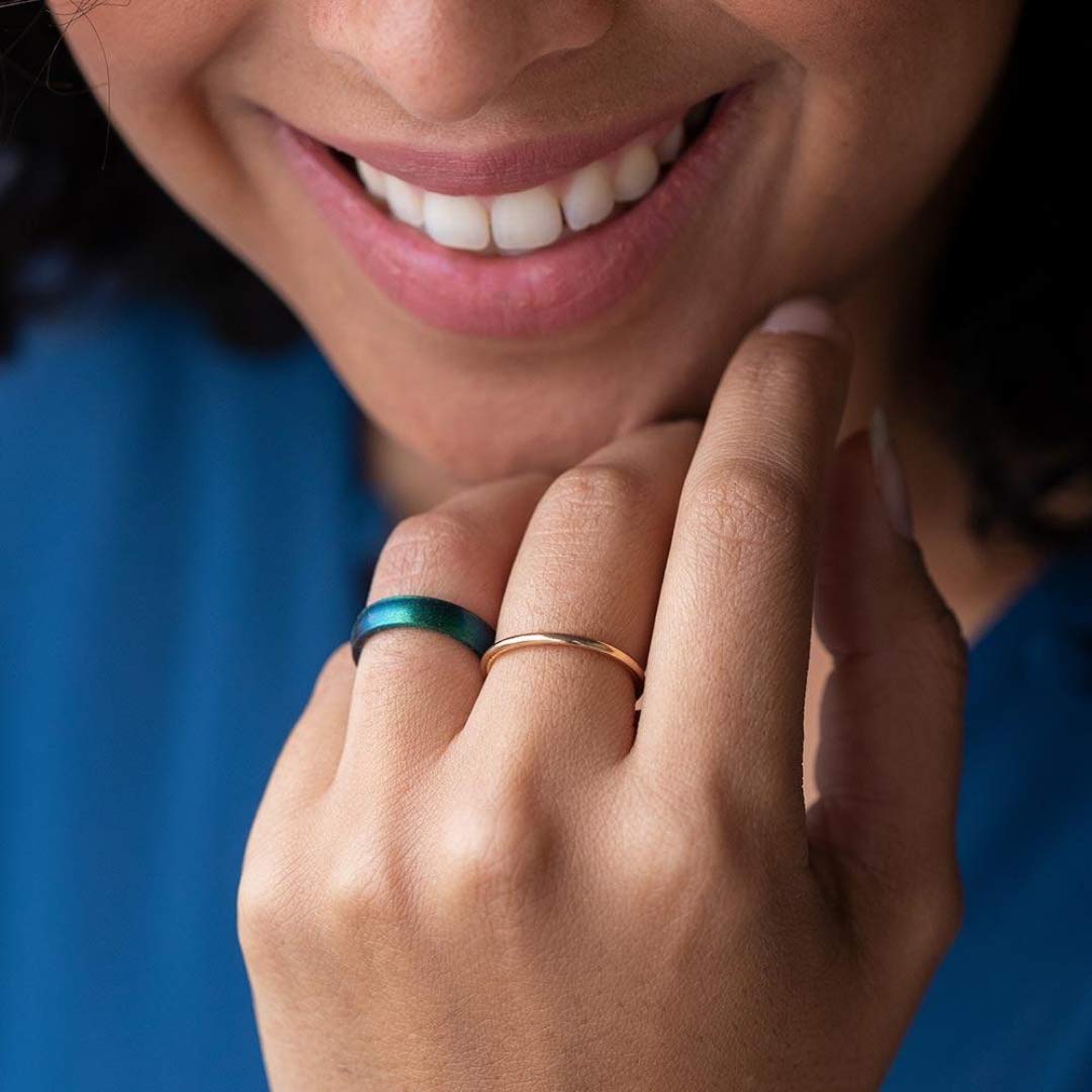 Enso Rings Thin Legend Silicone Ring | Made in The USA | Ultra Comfortable, Breathable, and Safe Silicone Ring (Dragon, 9)