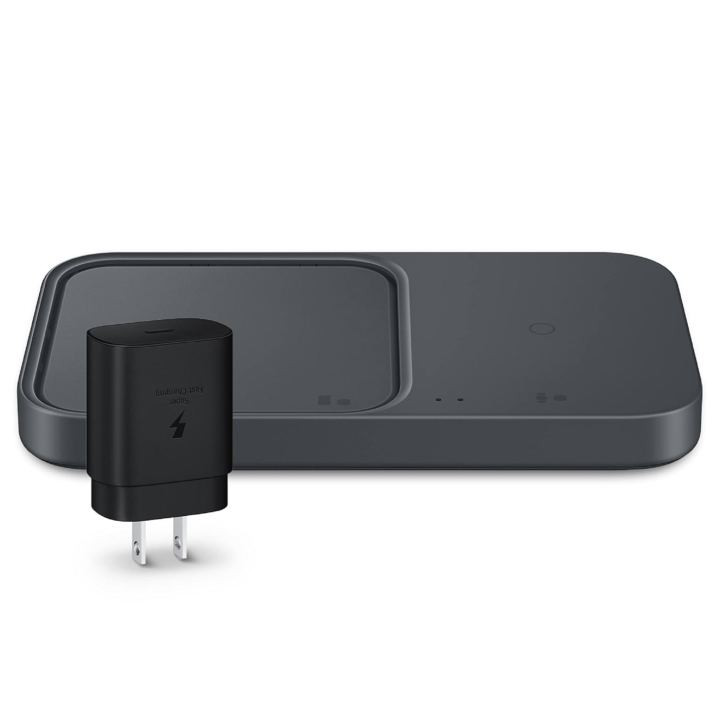 Samsung 15W Wireless Charger Duo W/Usb C Cable, Charge 2 Devices At Once, Cordless Super Fast Charging Pad For Galaxy Phones And