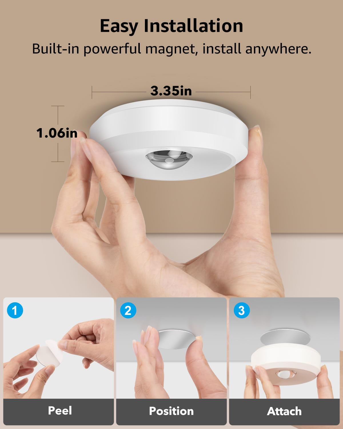 Rechargeable Puck Lights With Remote  2400Mah Battery Touch Light Magnetic Push Tap Light Wireless Led Under Cabinet Lighting Mini Press Button Lamp Sitck On Lights For Kitchen  Closet  Pantry  Shelf