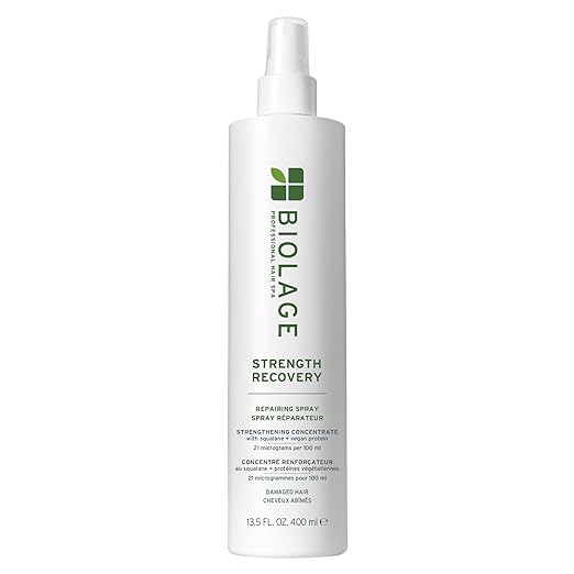 Biolage Strength Recovery Repairing Spray - Leave-In Treatment, Strengthens & Repairs Damaged Hair, Heat Protectant, Detan...