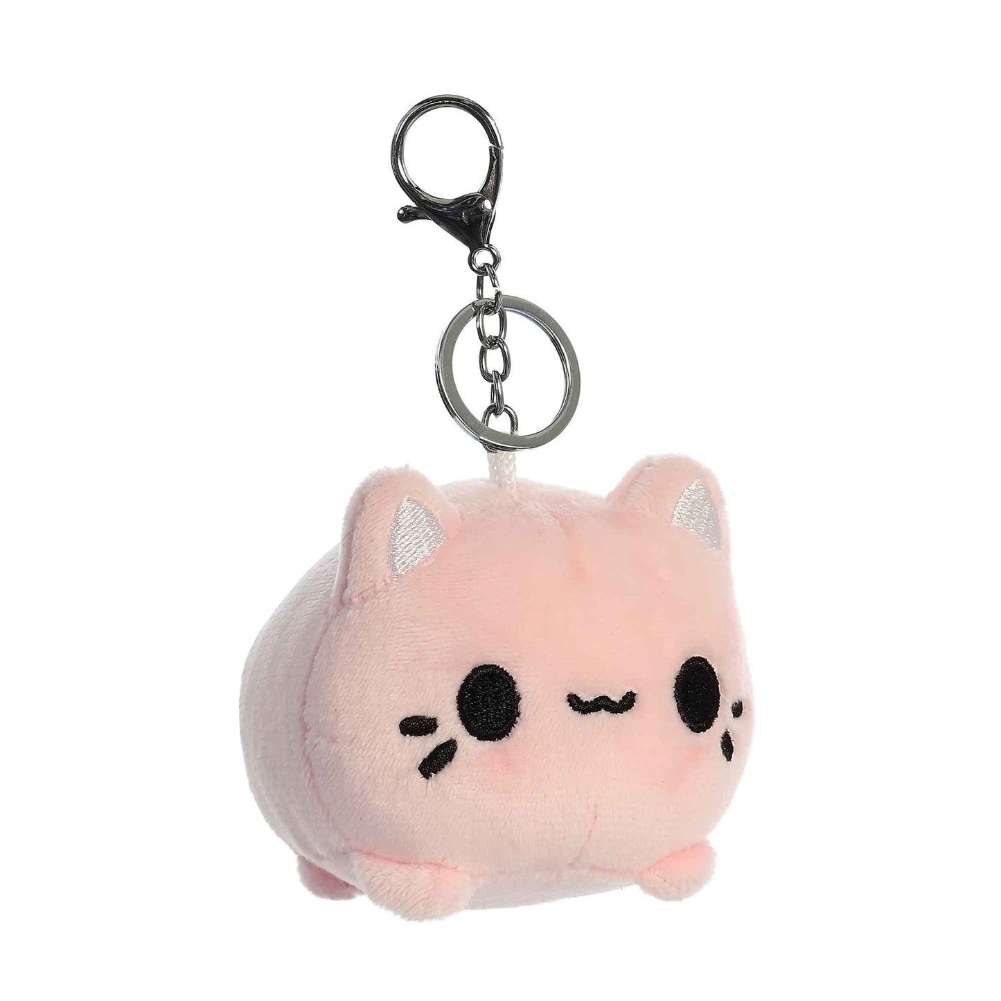 Aurora® Enchanting Tasty Peach® Strawberry Meowchi Clip-On Stuffed Animal - Bright & Colorful Design - Showpiece Plush - Pink 3.5 Inches