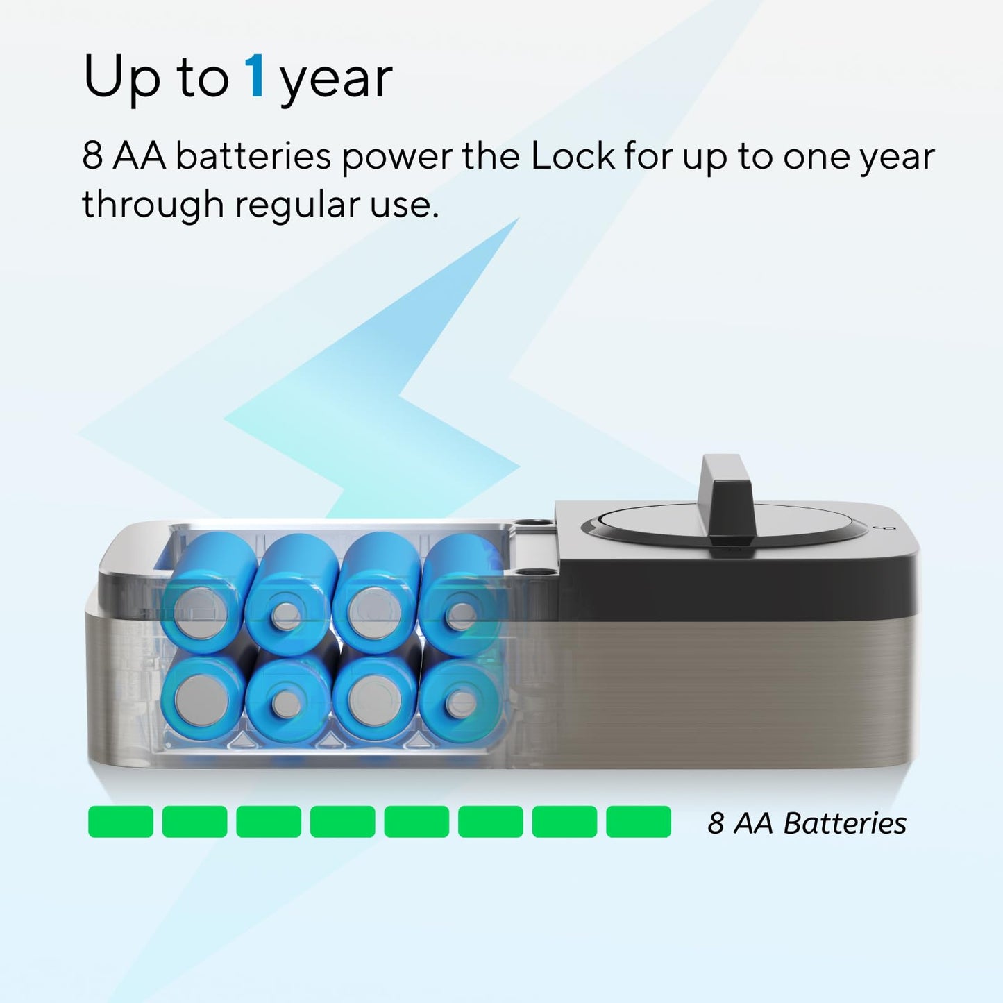 ULTRALOQ Bolt Fingerprint Smart Lock with Handle, Work with Apple Home, Built-in WiFi Front Door Lock Set, Biometric Deadbolt with Door Sensor, Remote Control, Auto Unlock, BHMA Certified