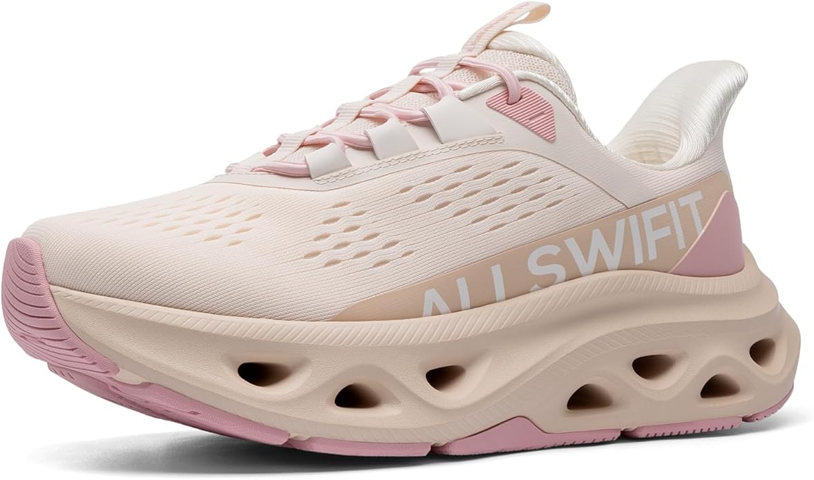 ALLSWIFIT Women's Slip On Walking Shoes Non Slip Cushioning Hands Free Comfort Workout Gym Athletic Casual Breathable Runn...