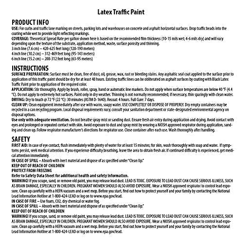 INSL-X Acrylic Latex Traffic Paint, Yellow, 1 Gallon