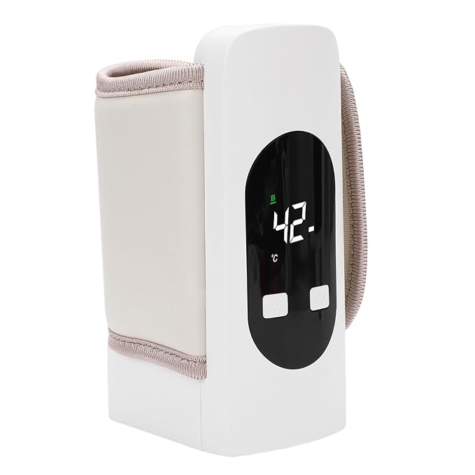 Hilitand Portable Bottle Warmer USB Rechargeable Baby Bottle Warmer 5200mAh Travel Bottle Warmer with Precise Temperature Control for Home Outdoor Travel