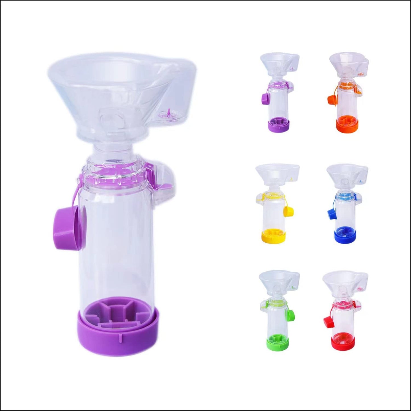 Ramixi Inhaler Spacer for Adult and Kids NESSI OTC SPACER (Purple/Adult)