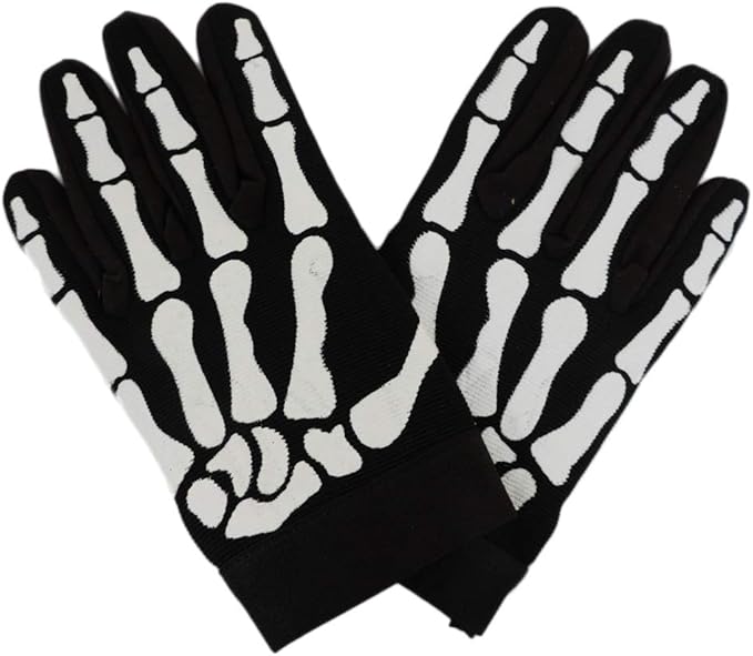 U Biker Skull Bone Skeleton Mechanic Gloves Sz 3XL