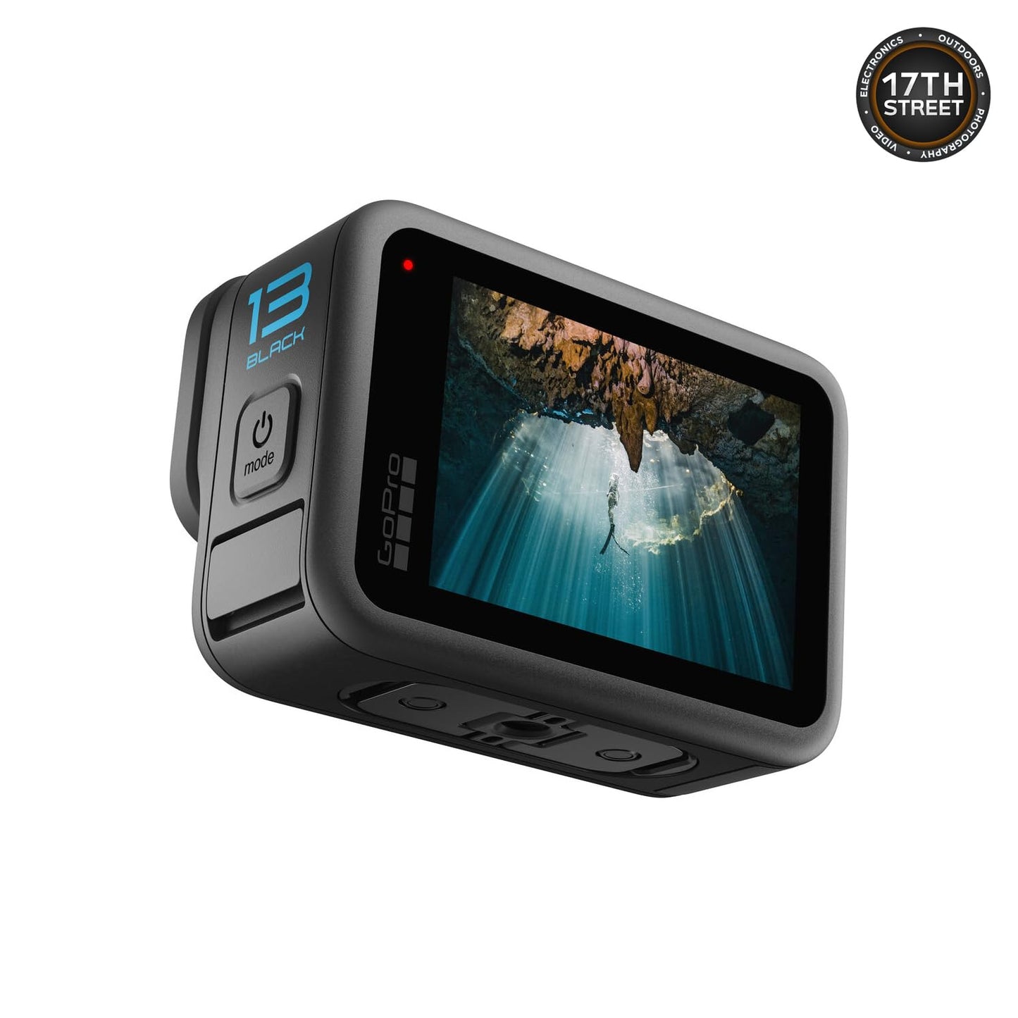 GoPro HERO13 Black Waterproof Action Camera | 27MP, 5.3K60 Ultra HD Video, Supports HB-Series Lenses with Extra Enduro 1900mAh Li-Ion Battery & 128GB Extreme microSDXC Memory Card Bundle Set