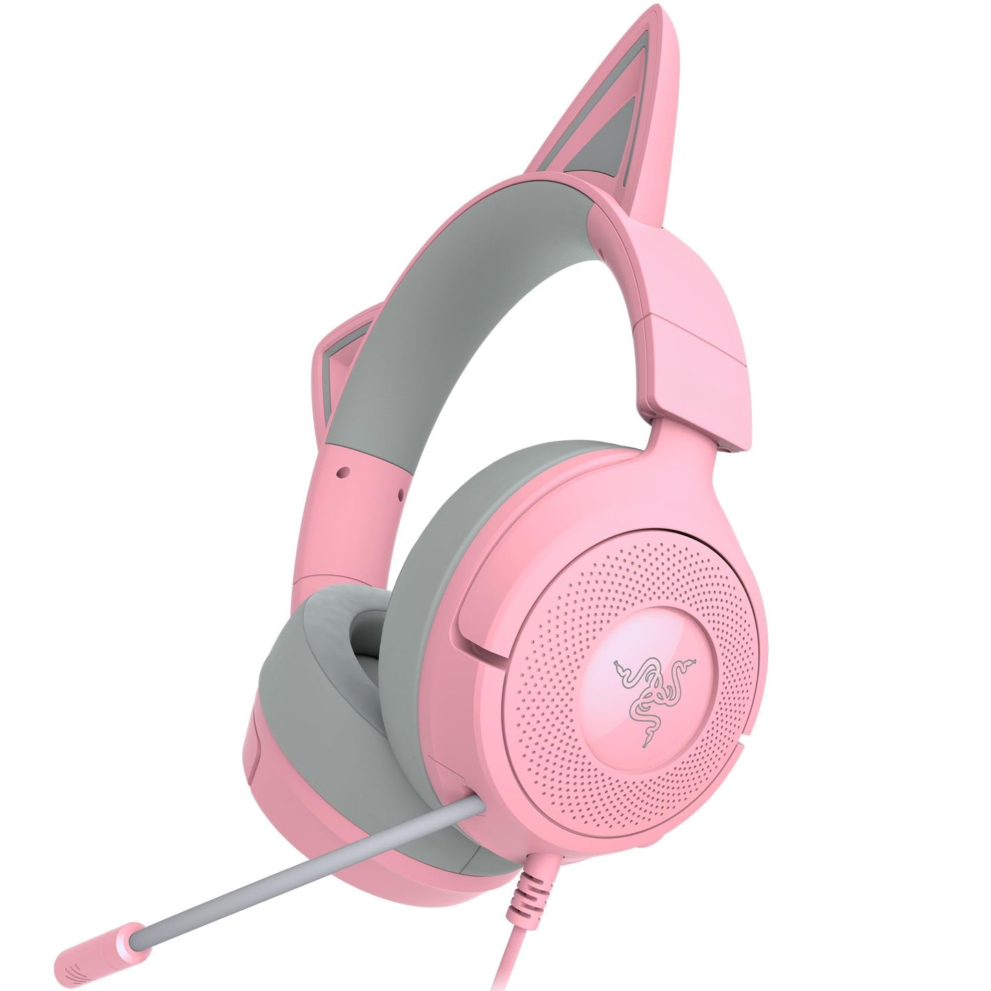 Razer Kraken Kitty V3 X Wired Gaming Headset: Kitty Ears - HyperClear Cardioid Mic - 40 mm Drivers - 7.1 Surround Sound - Comfy