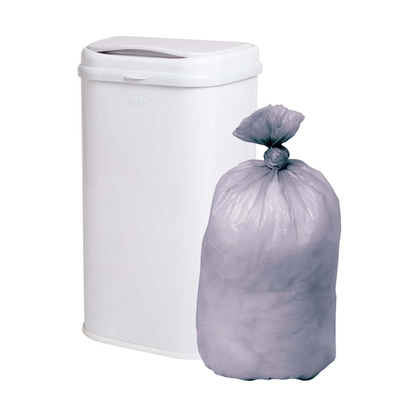 Ubbi Adult Diaper Pail Plastic Bags, 13-Gallon Capacity, Unscented, Durable, Perforated Edges, 75 Count