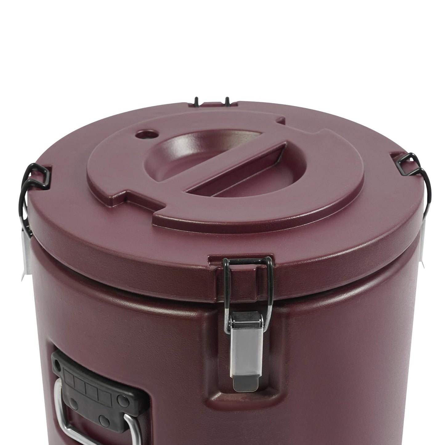 LOYALHEARTDY Commercial Insulated Food Container, 42QT/10.6Gal Insulated Soup Container Bucket Commercial Food Warmer Insulation Barrel for Hot or Cold Food for Restaurant, Canteen, Home (Brown)