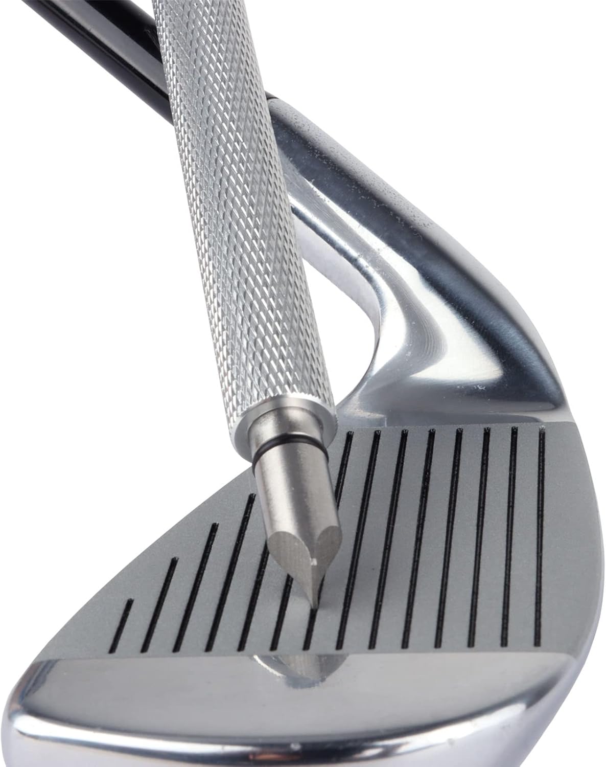 Bulex Golf Club Groove Sharpener, Re-Grooving Tool and Cleaner for Wedges & Irons - Generate Optimal Backspin - Suitable for U & V-Grooves