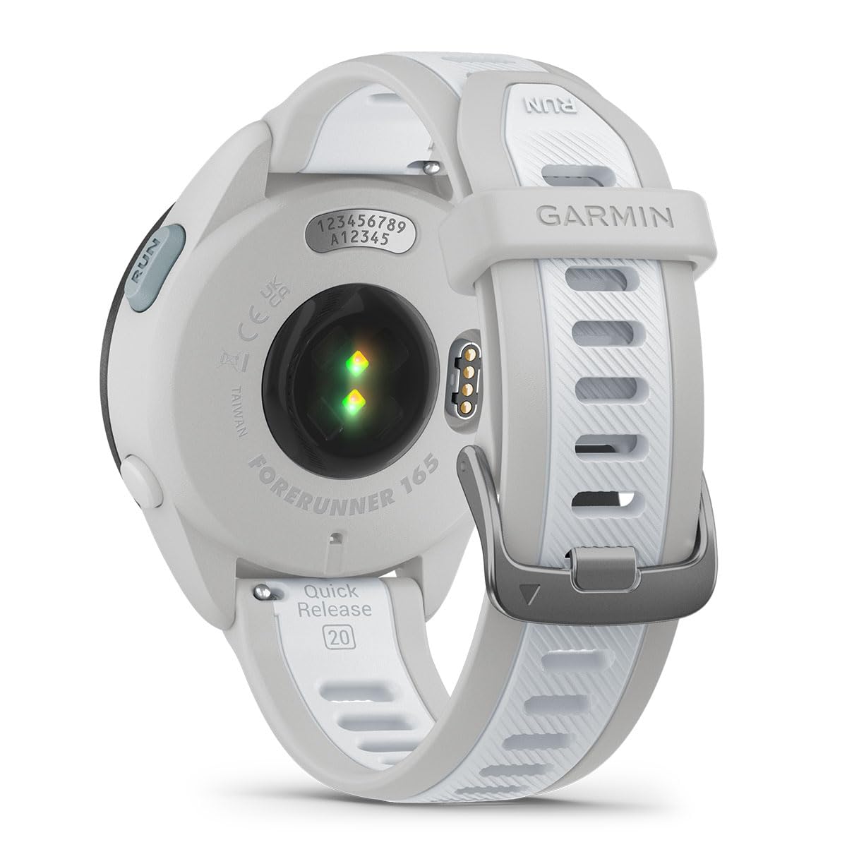 PlayBetter Garmin Forerunner 165 (Mist Gray/Whitestone) Running GPS Smartwatch Bundle - AMOLED Touchscreen, 11-Day Battery, Training & Recovery - Includes Screen Protectors & Portable Charger