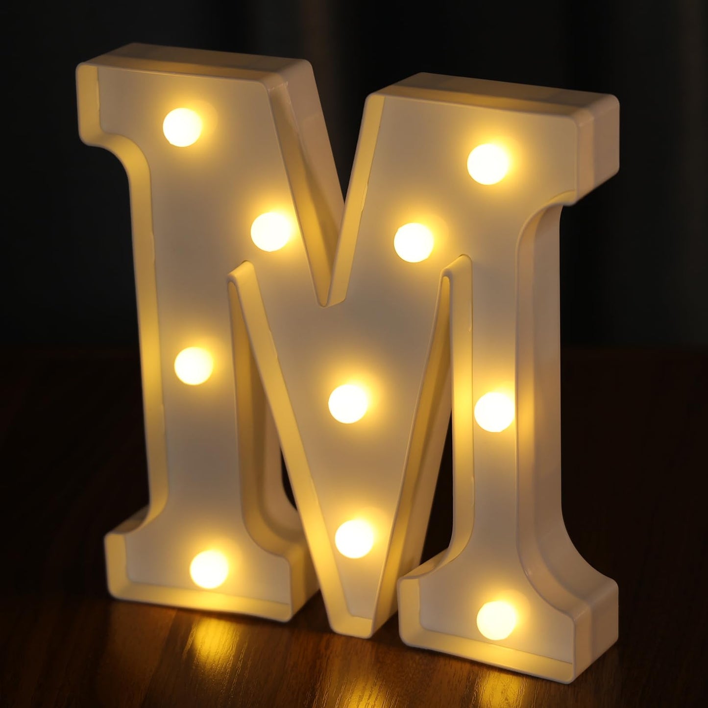 Ifdgctk Light Up Letters  Led Letters Lights 26 Alphabet  Decorative Lighted Letters  Battery Powered Led Marquee Light Up Letters For Party  Bar  Night Light  Home Decor(Letter M)