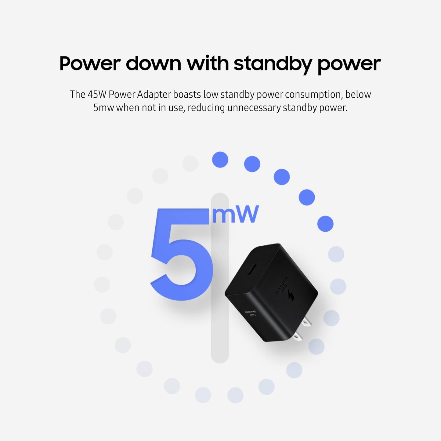 Samsung 45W Wall Charger Power Adapter, Cable Not Included, Super Fast Charging For Galaxy Phones, Tablets And Usb Type C Device