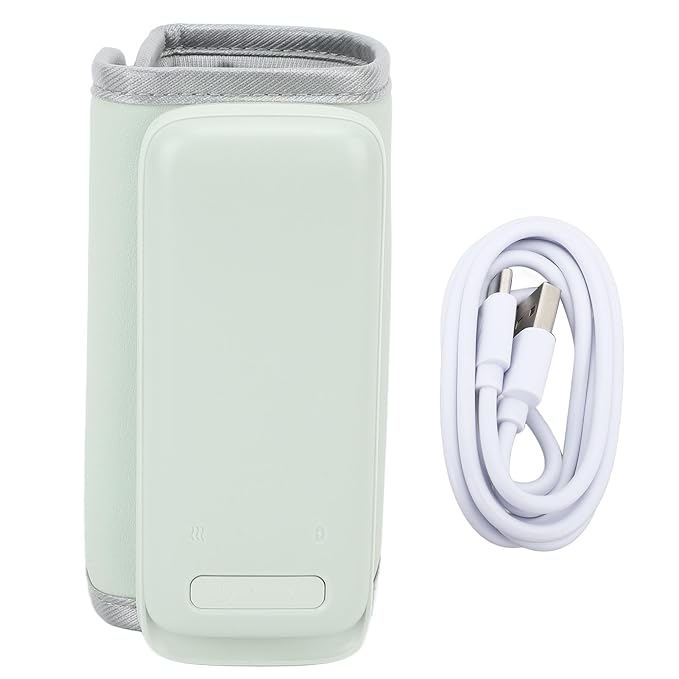 Baby Bottle Warmer, Portable Bottle Warmer, Fast Heating Travel Baby Milk Warmer with LED Display, Constant Temperature Travel Bottle Warmer for Home Family Travel