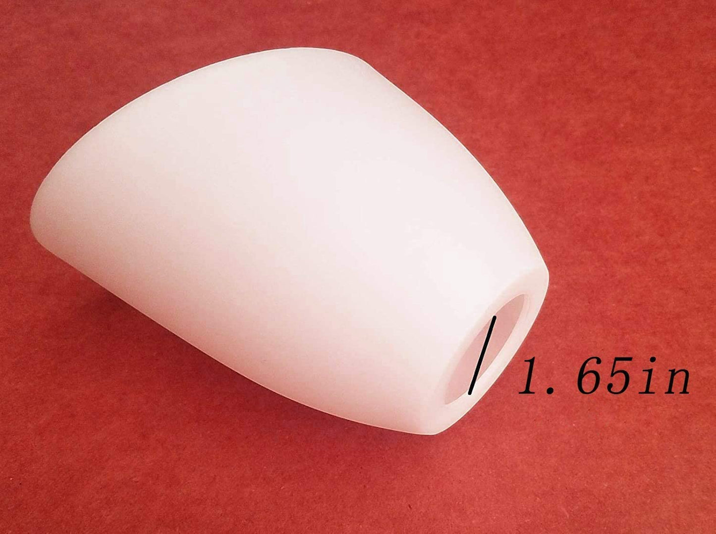 Velouer Plastic Lamp Shade Rings, 1-1/2 Inch Diameter, White, 4-Pack