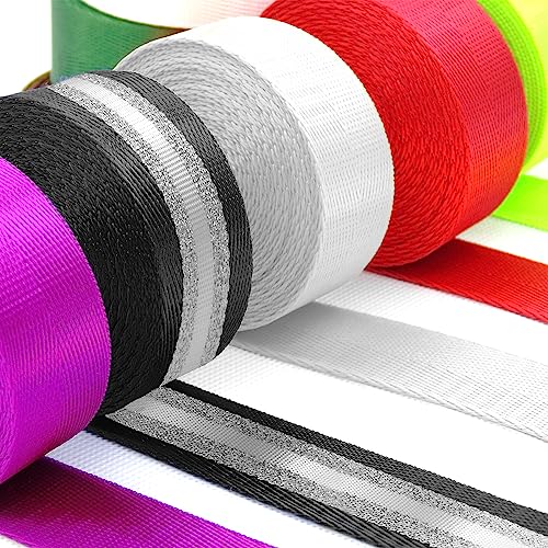 Grosun Nylon Webbing 1 inch 1.5 inch 2 inch Webbing Nylon Strap Backpack Straps Belt, 10 25 50 3.3 Yards Webbing