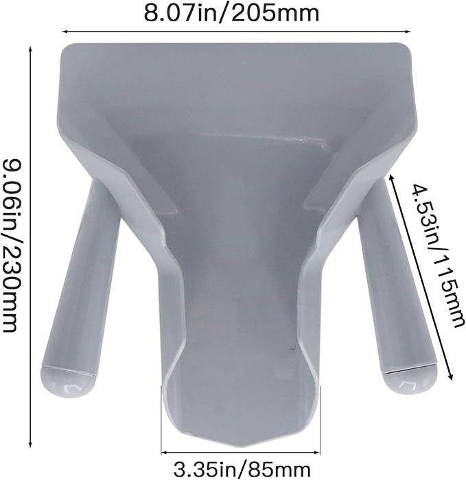 French Fry Popcorn Scoop Scooper, Polycarbonate Popcorn Scoop, Quick Fill Tool for Chip Popcorn Bagger Bags, Multipurpose Utility Scooper for Popcorn Machine Ice Candy Snacks Desserts