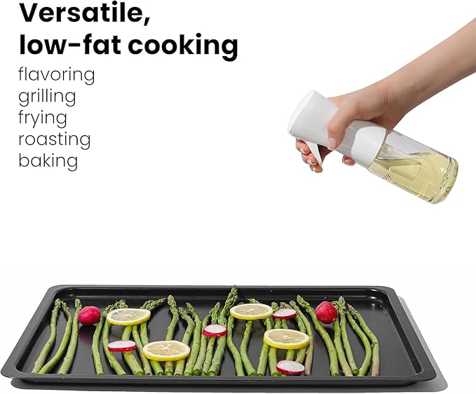 Mistifi Oliver Oil Sprayer for cooking, Spray bottle 6oz, Non-Aerosol Refillable Dispenser Oil Mister FS998