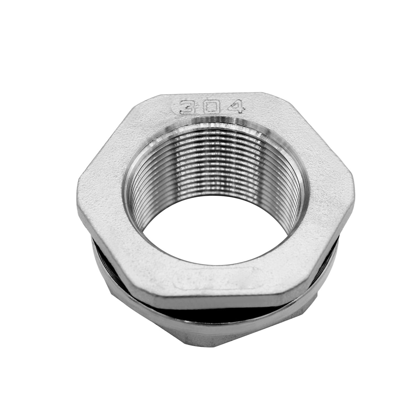 Beduan 1.5" Female Bulkhead Water Tank Connector Stainless Steel Thru-bulk Fitting