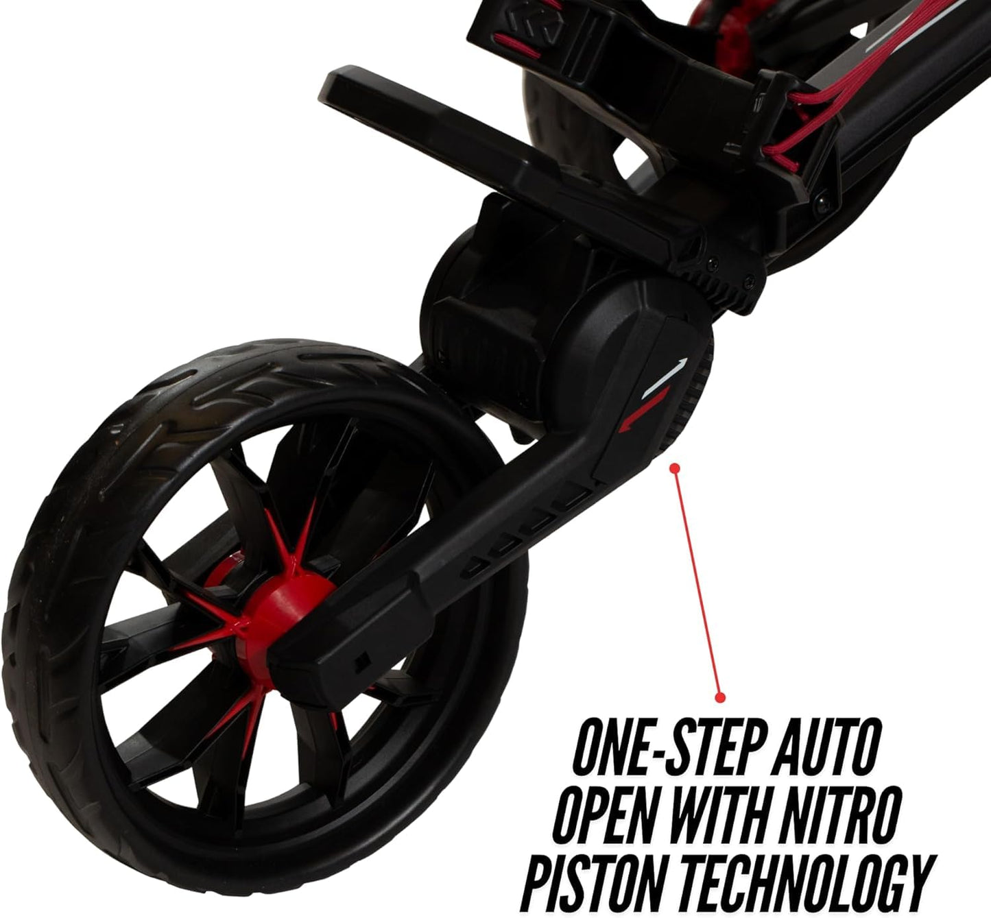 Bag Boy Limited Edition Nitron Golf Push Cart, Gray/Black USA