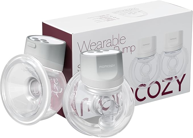 Momcozy Hands-Free Breast Pump S12 Pro, Wearable & Portable Pump with Soft DoubleFit Flange, 3 Modes | 9 Levels Double Ele...