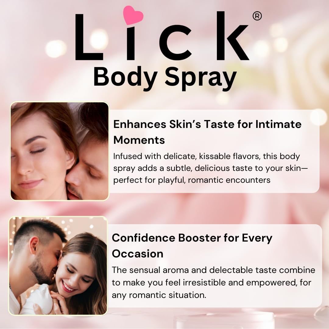 LICK Mango Scented Body Spray - Juicy Tropical Fragrance Mist - 4 fl oz