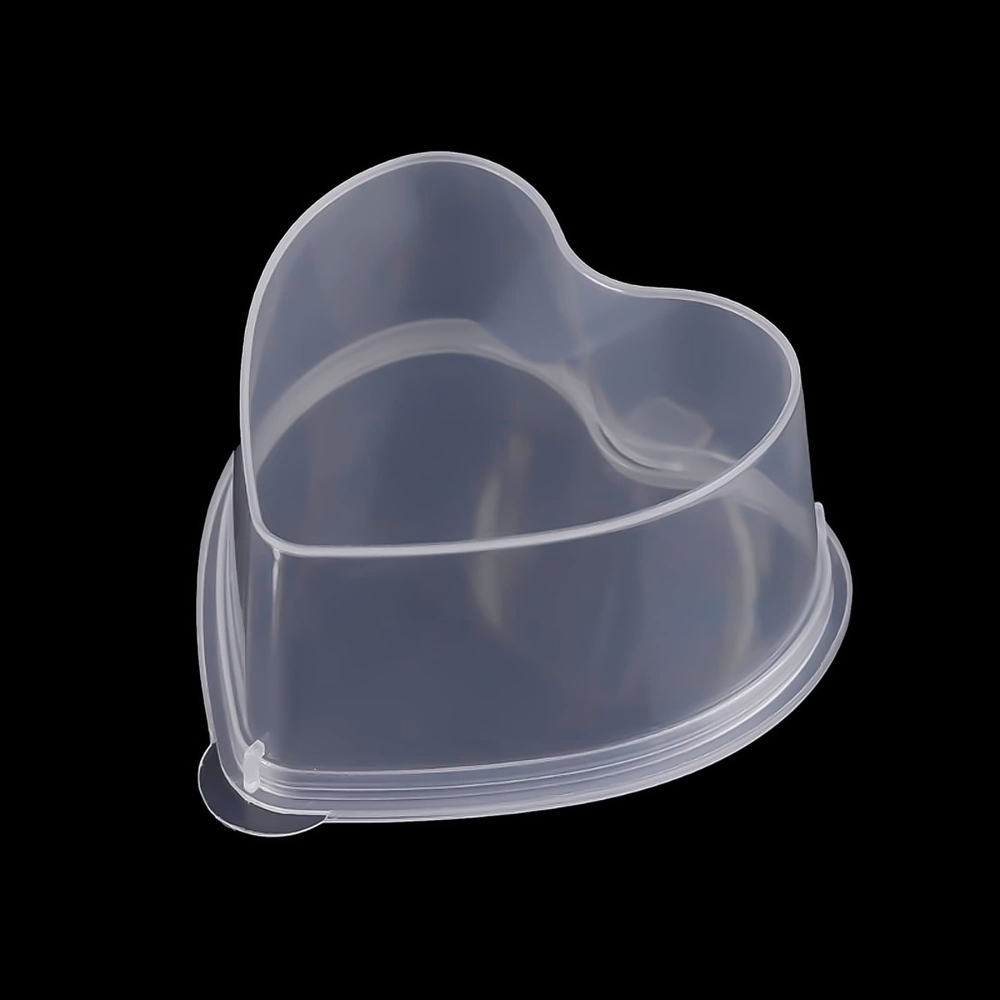 Disposable Plastic Cups with Leak-Proof Lids and Heart-Shaped Souffle, Jello, Condiment Containers - 100 Sets, 1.5 oz Each