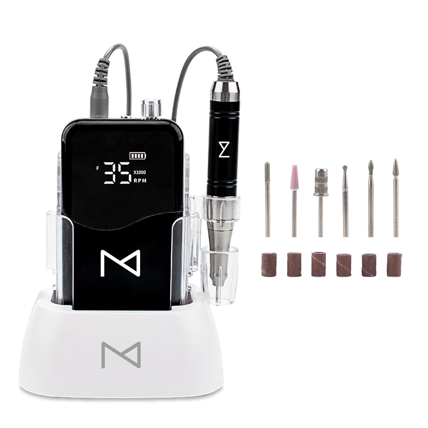 M - Mase 35k RPM Coreless Motor Nail E-File Handpiece - Black