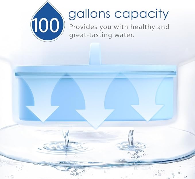Waterdrop WD-PF-AL Replacement Alkaline Filters for All Waterdrop Pitcher and Dispenser Filtration System, Improved Coffee Taste, Last Up to 100 Gallons (Pack of 2)
