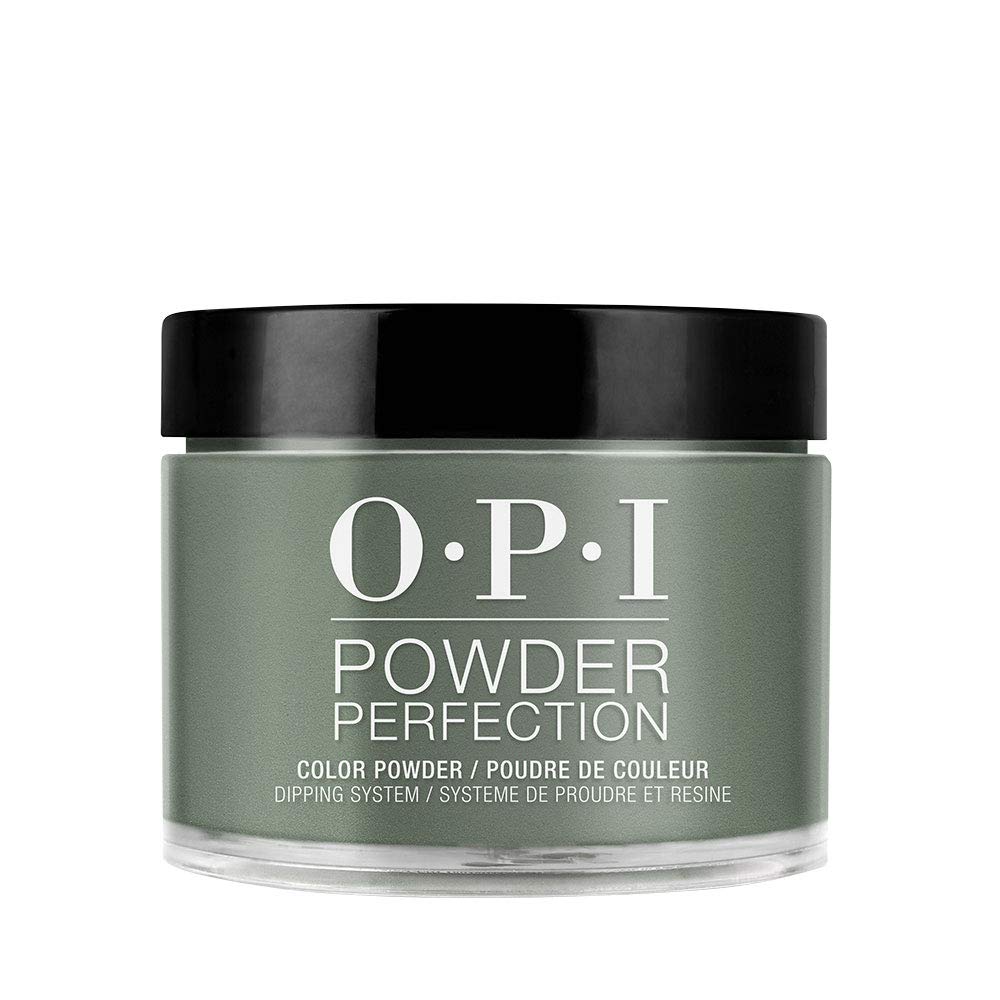 OPI Powder Perfection Suzi - The First Lady of Nails | Opaque Dark Green Crme Nail Dipping Powder | Acrylic Alternative
