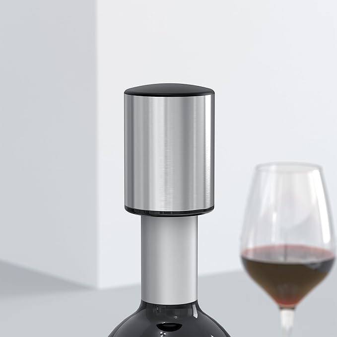 Wine Aerator Pourer & Wine Vacuum Stopper,Aerating Pourer and Decanter Spout Improved Flavor Aroma,Wine Saver Preserves Keep Wine Fresh 10Days,Wine Accessory Set for Wine Lovers