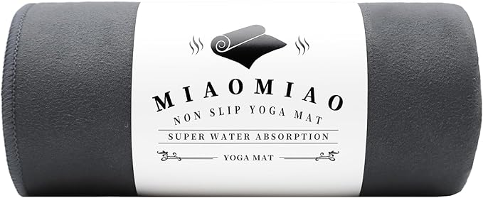 MIAOMIAO Non-Slip Hot Yoga Towel Set,Super Absorbent Microfiber in, 24.5" x 72" - Anti-Slip, Injury Free Design for Pilate...