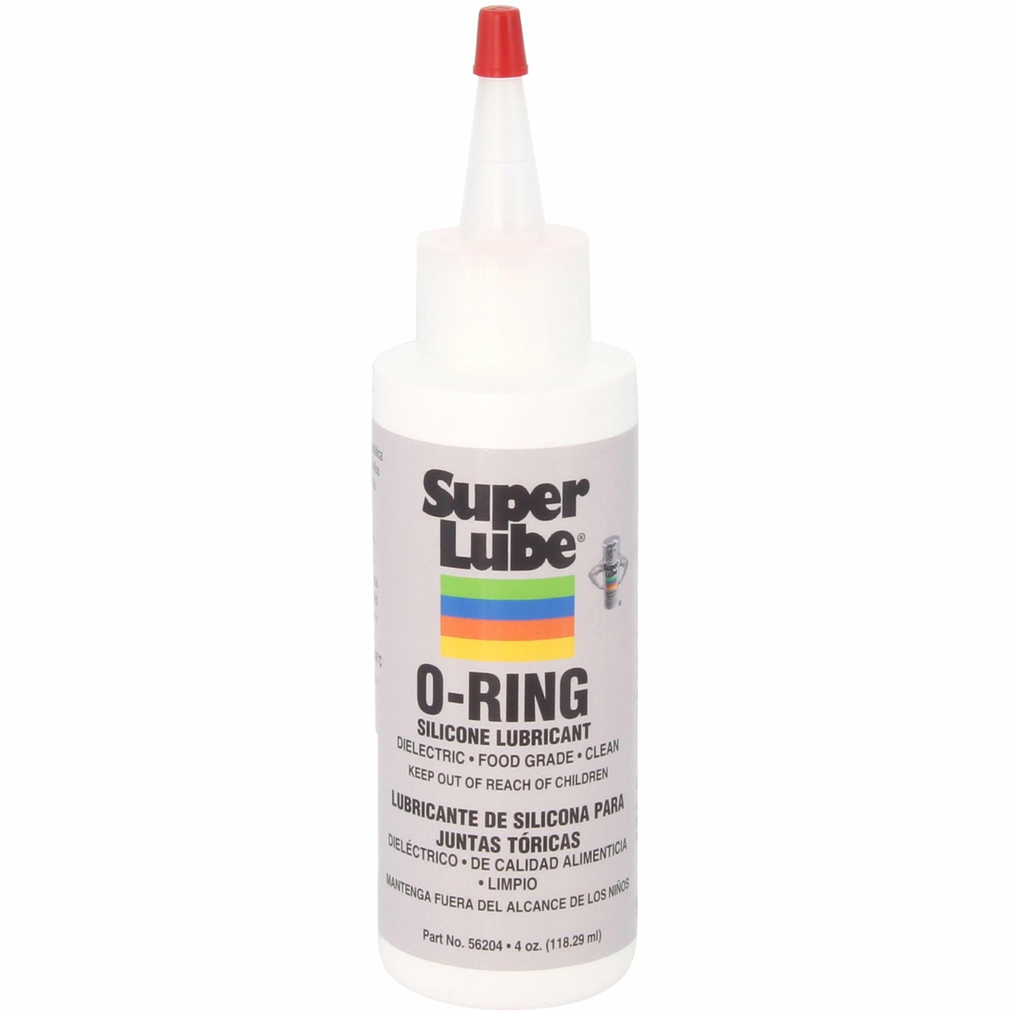 Super Lube O-Ring Silicone Lubricant - Waterproof Silicone & Rubber Seal Grease - Heat Stable Lubricant & Oxidation Protection - Food Grade H1 Grease - Clear - Bottle - 4 oz (56204)