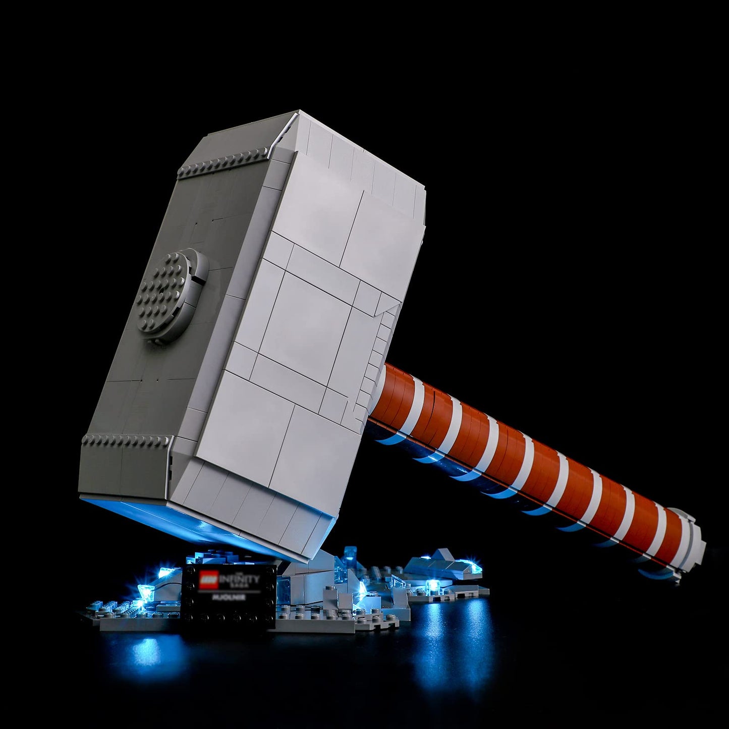 LIGHTAILING Led Light for Lego Marvel Thors Hammer Model - Silver - 4.72 x 6.5 x 1.57 inches - Model LGK497