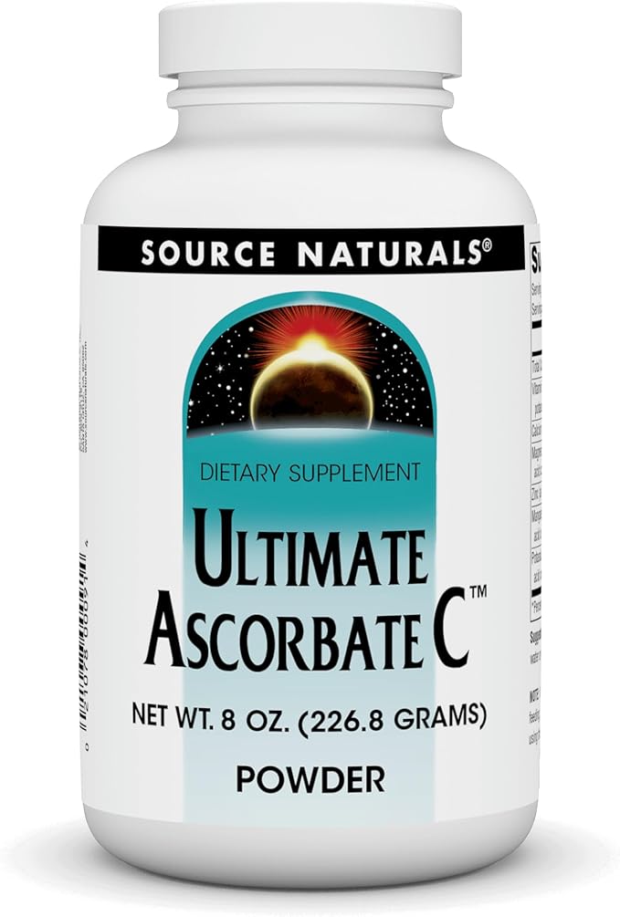 Source Naturals Ultimate Ascorbate C Powder - Vitamin C* - Supports Immune System -1000 mg, 8 oz