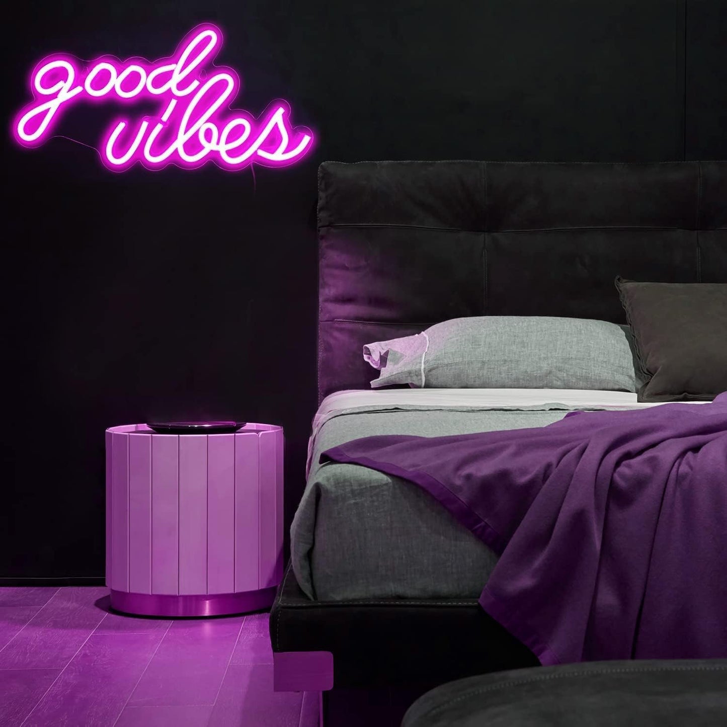 DECANIT Neon Sign for Wall Decor, USB Powered, Pink, 16.1inx 8.3inx 0.6in, Model NN-0021, Plastic & Neon Tube