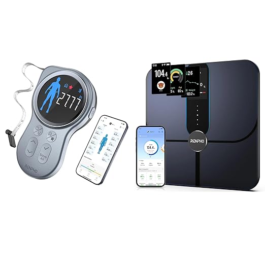 RENPHO Smart Scale with Color Display & Smart Tape Measure