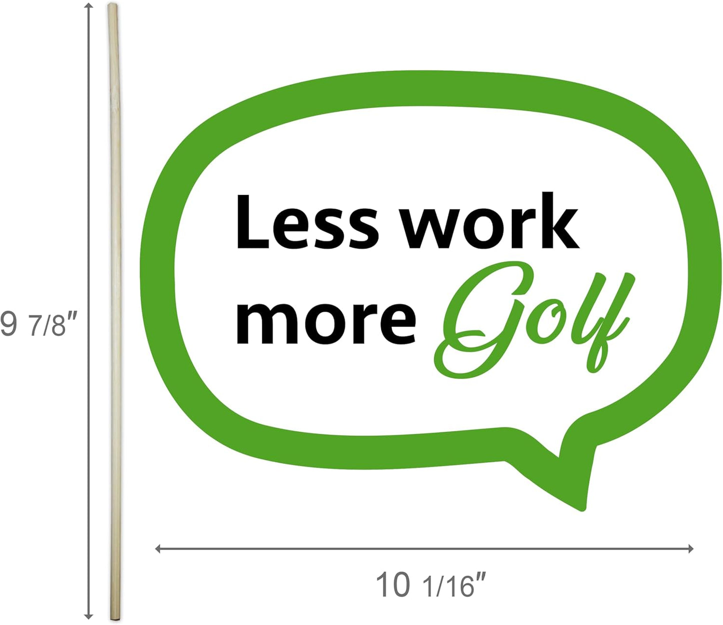 Golf Party Photo Booth Props Set – Fun Golf-Themed Decorations for Tournaments, Birthdays, and Retirement Parties (12)