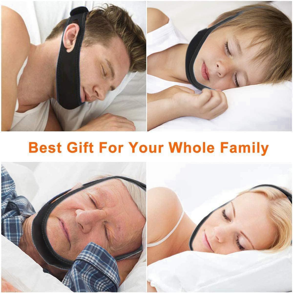 Anti Snoring Chin Strap, Stop Snoring Chin Straps for CPAP Users, Jaw Strap for Sleeping,Chin Straps to Keep Mouth Closed for Sleeping Better, Cpap Chin Strap for Sleep for Men Women